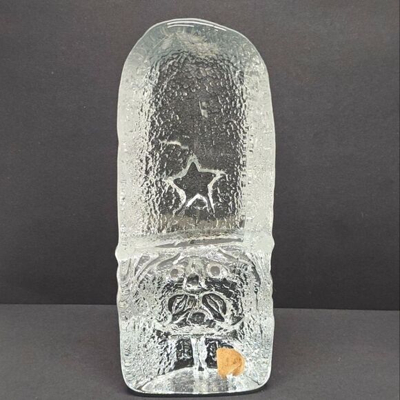 Blenko British Policeman Bobby Textured Clear Art Glass Bookend Vintage 60s MCM - Picture 6 of 9